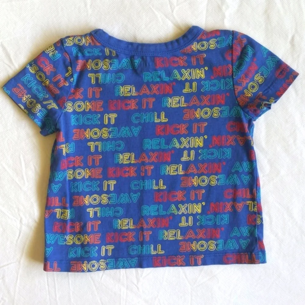 joe fresh colorful text graphic t-shirt 12-18 months baby boy - Picture 5 of 6